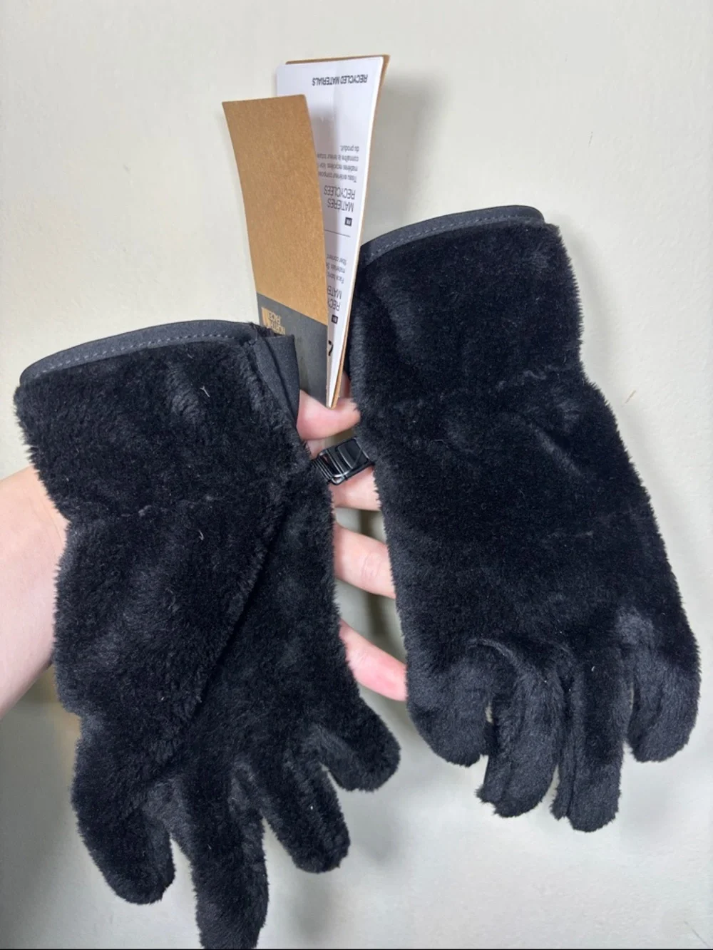 The North Face Black Faux Fur Gloves